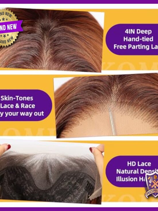 Synthetic Lace Front Wig 26IN Glueless Layered Wavy Daily Wear main image 4